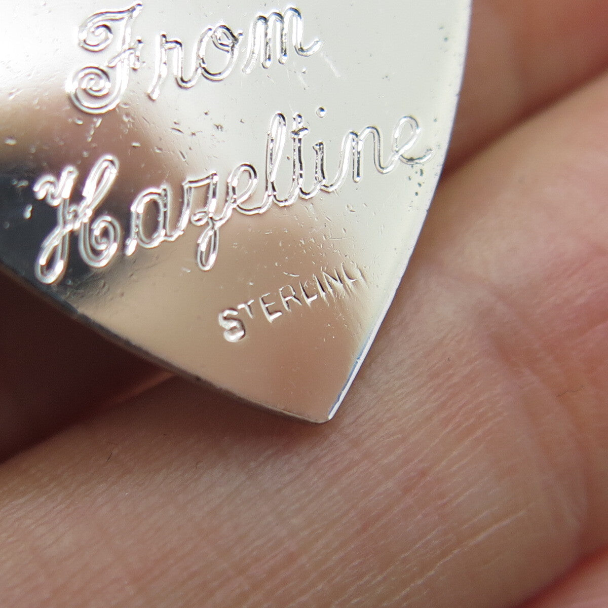 925 Sterling Silver Vintage Lab-Created Ruby "A Date To Remember" Heart Pendant
