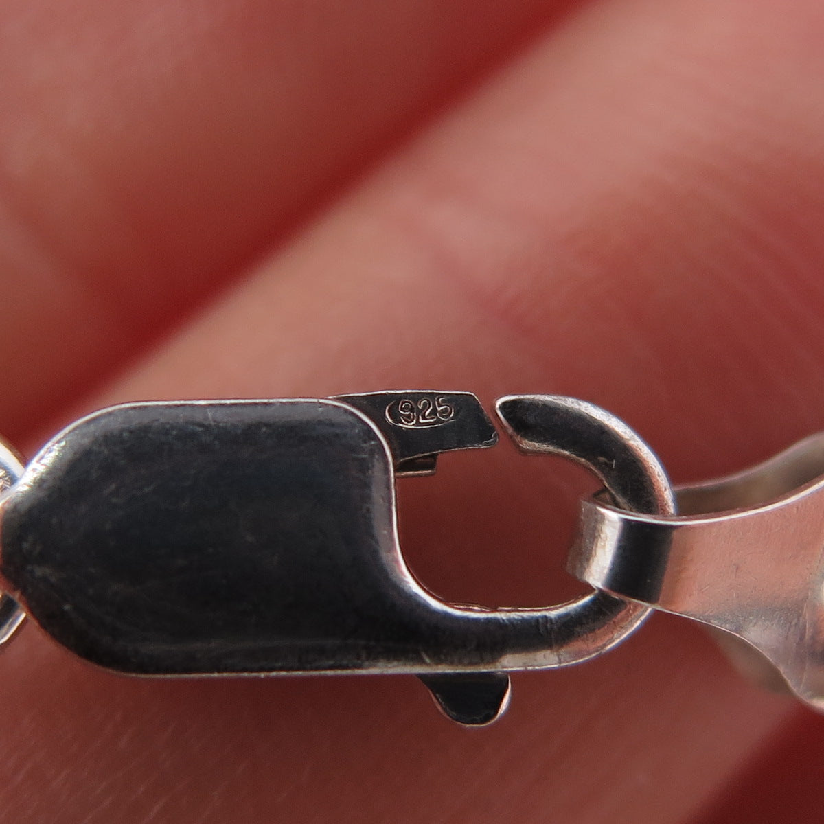 925 Sterling Silver Vintage Italy Curb Chain Necklace 24"