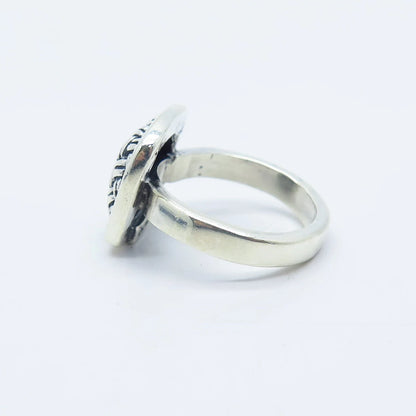 925 Sterling Silver Vintage Wicker Ring Size 6.5