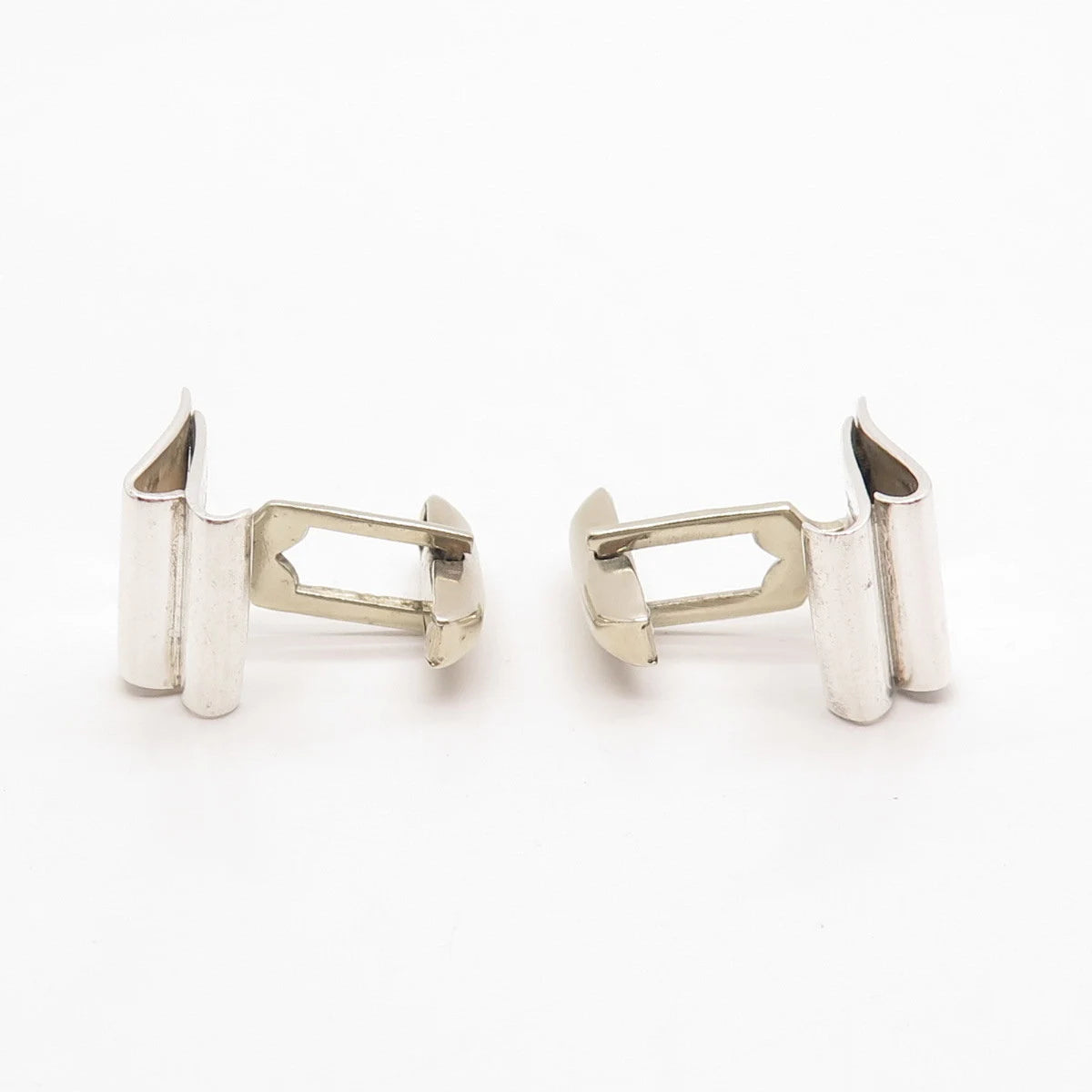 925 Sterling Silver Vintage Mexico Square Cufflinks
