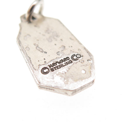 Hayward 925 Sterling Silver Antique Art Deco St. Christopher Charm Pendant