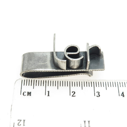 TENDLER 925 Sterling Silver Vintage Modernist Tie Clip