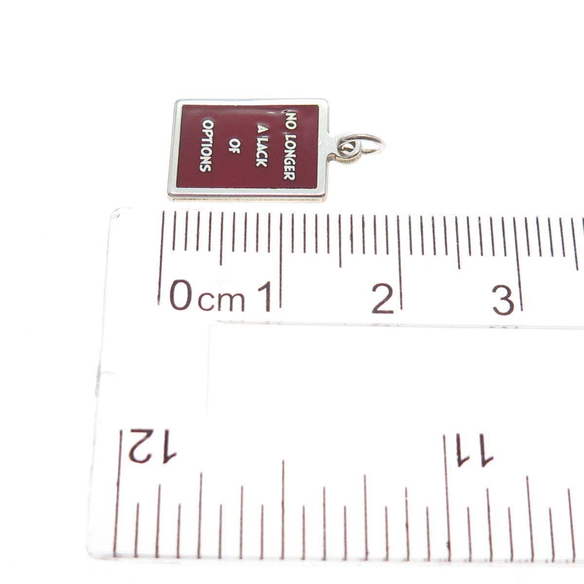 925 Sterling Silver Enamel No Longer A Lack Of Options Minimalist Charm Pendant