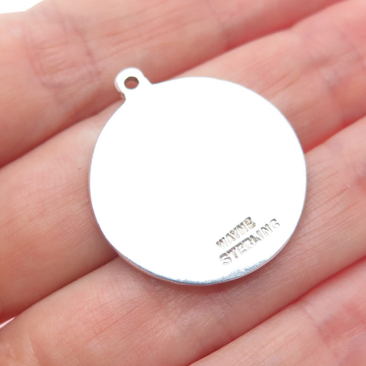 WAYNE 925 Sterling Silver Vintage Bronx County Council 25th Anniversary Pendant