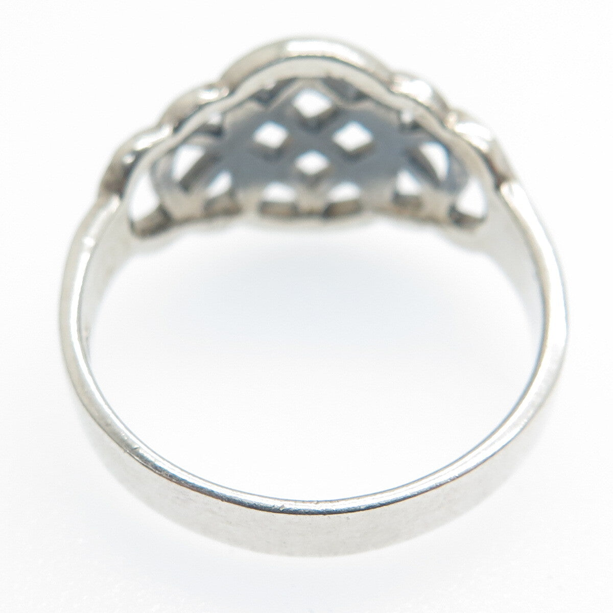 925 Sterling Silver Vintage Celtic Knot Ring Size 9.75