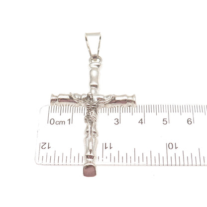 925 Sterling Silver Vintage Mexico Crucifix Cross Pendant