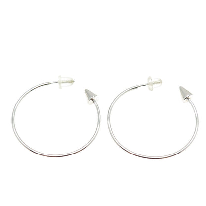 925 Sterling Silver Arrow Hoop Earrings