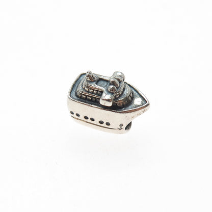 CHAMILIA 925 Sterling Silver Cruise Ship Slide Bead Charm
