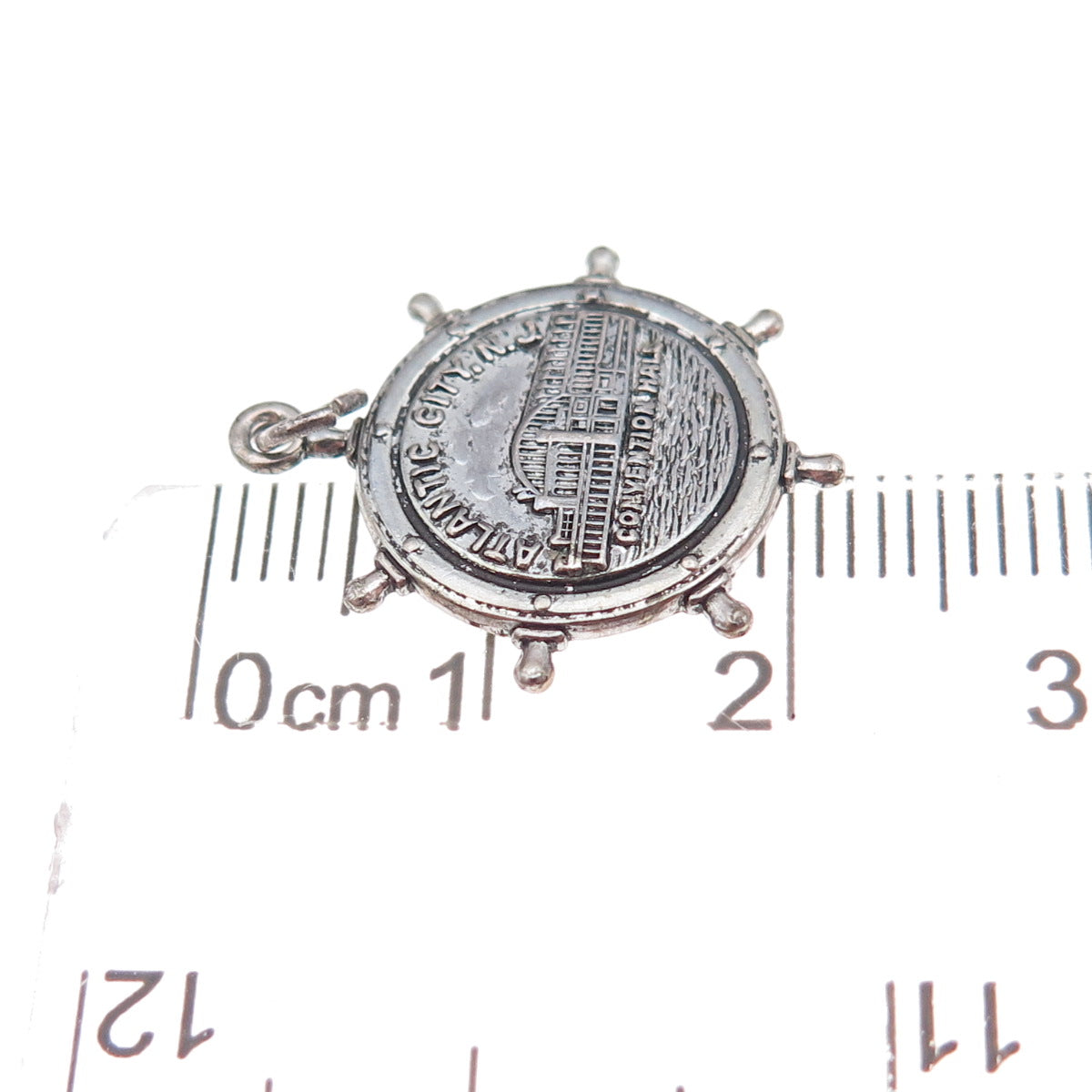 French & Franklin Sterling Silver Antique Atlantic City Convention Hall Pendant