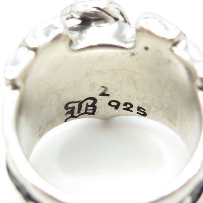 Silver Rings Men 925 Sterling Silver Eagle Biker Ring Size 12