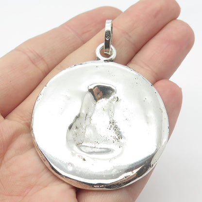 800 Silver Vintage Tribal Face Pendant
