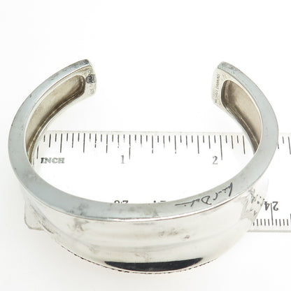 MICHAEL DAWKINS 925 Sterling Silver Vintage Modernist Adjustable Bracelet 7.25"