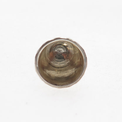 John Sanderson & Son 925 Sterling Vintage 1977 Sheffield Engraved Sewing Thimble
