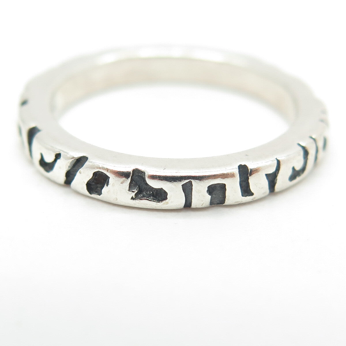 SILPADA 925 Sterling Silver Vintage Modernist Band Ring Size 7.25