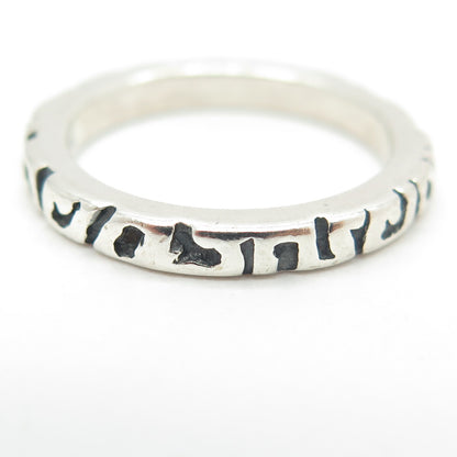 SILPADA 925 Sterling Silver Vintage Modernist Band Ring Size 7.25
