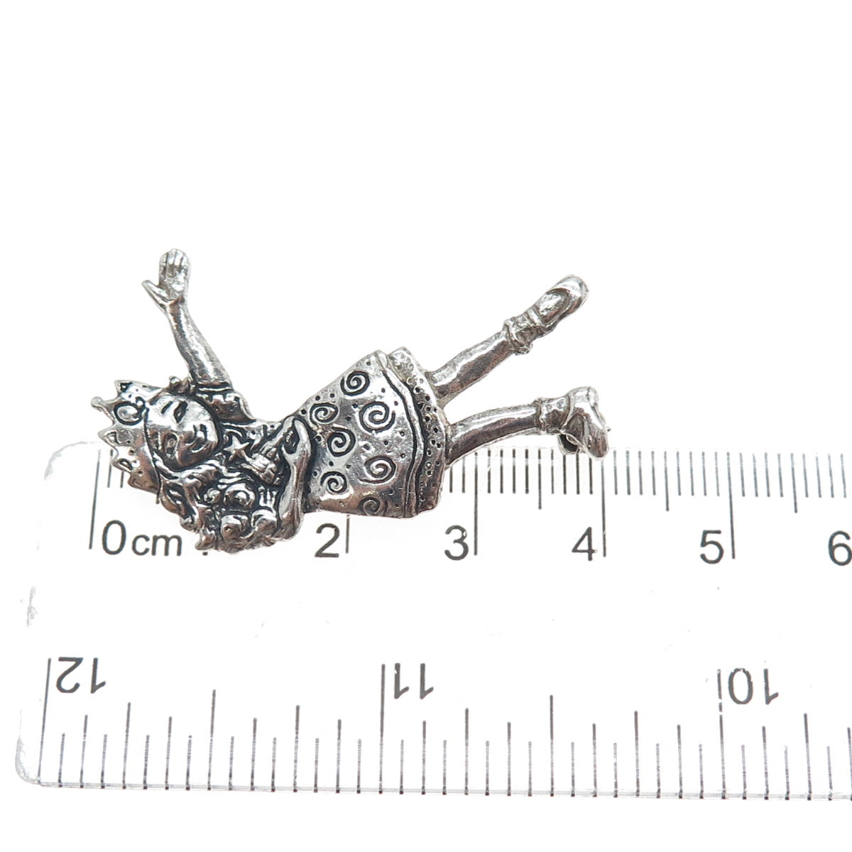 MARY ENGELBREIT 925 Sterling Silver Vintage Princess Modernist Pin Brooch