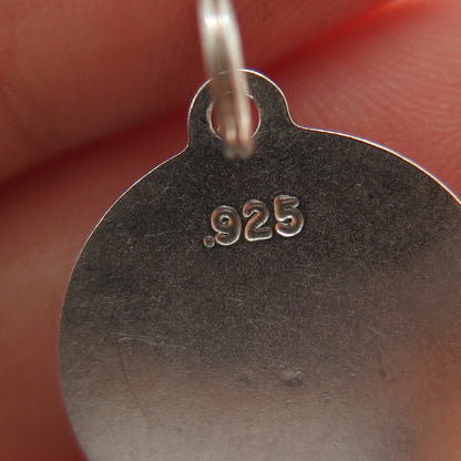 925 Sterling Silver Vintage Aunt Charm Pendant