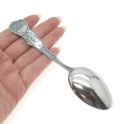 MECHANICS 925 Sterling Silver Antique Art Deco Washington Tea Spoon