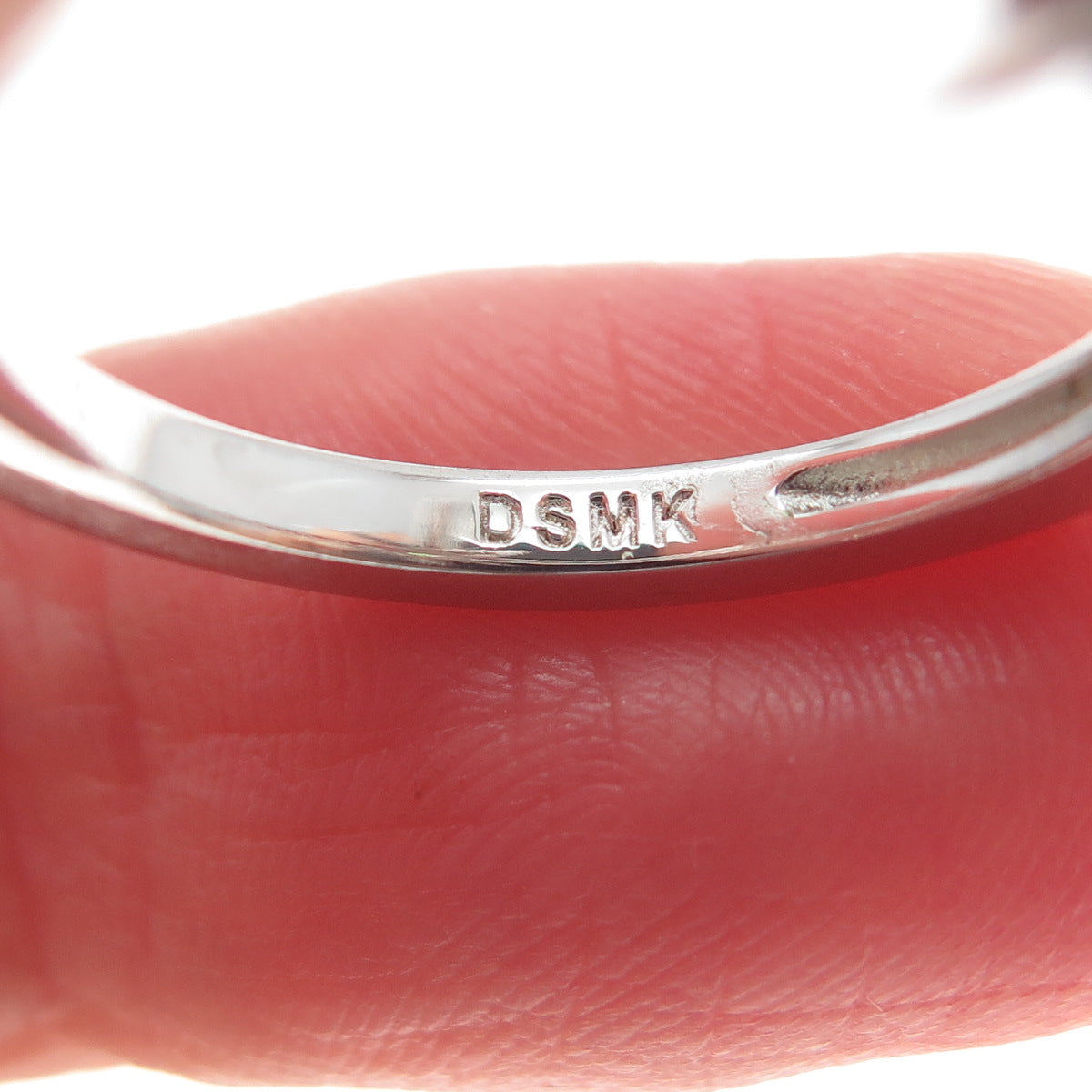 DSMK 925 Sterling Silver Round-Cut C Z Star of Bethlehem Ring Size 7.25