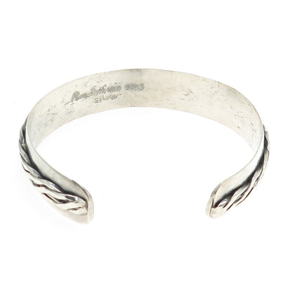 PAMELA SULLIVAN Sterling Silver Vintage 2003 Twisted Rope Adjustable Bracelet 7"