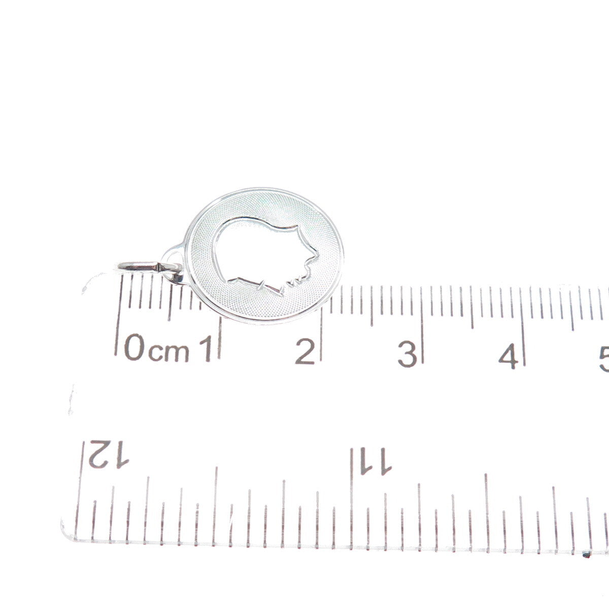 A & Z 925 Sterling Silver Vintage Boy's Face Profile Minimalist Charm Pendant