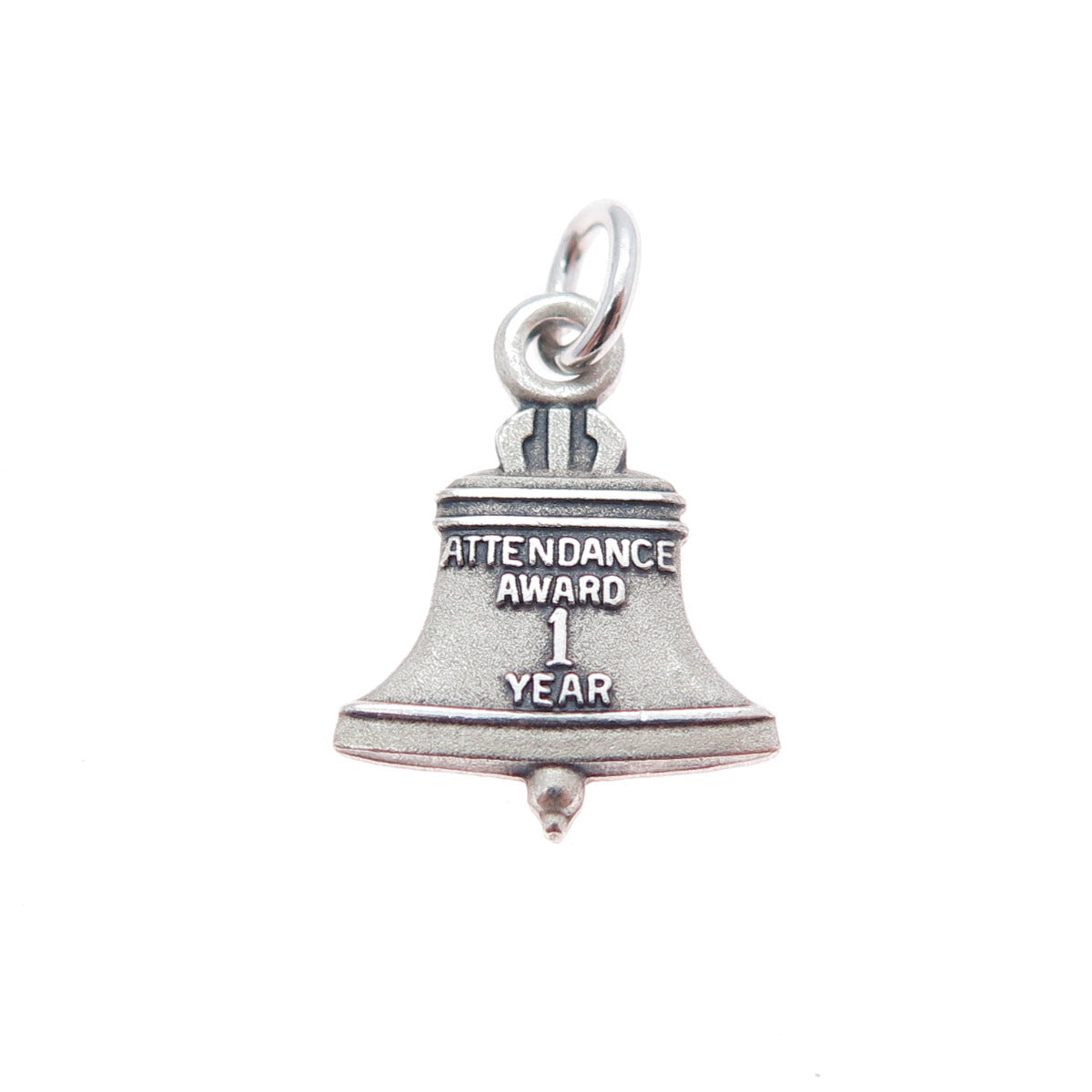 LGB BALFOUR Sterling Vintage Bell Telephone 1 Year Attendance Award Mini Pendant