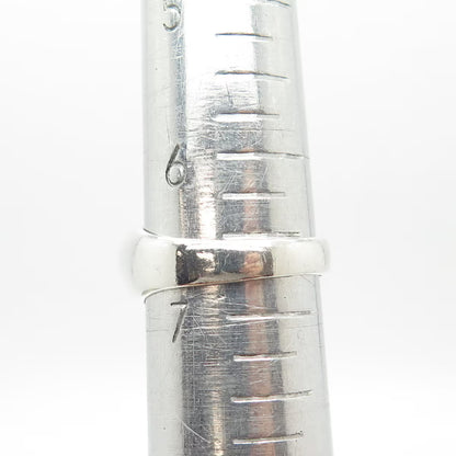 925 Sterling Silver Vintage Israel Open Heart Ring Size 6.75