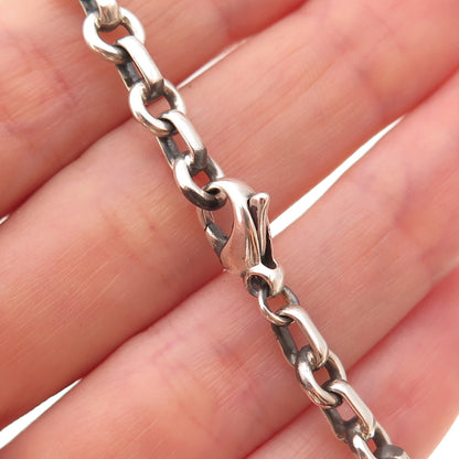 Tiffany & Co. 925 Sterling Silver Vintage Donut Chain Bracelet 7"