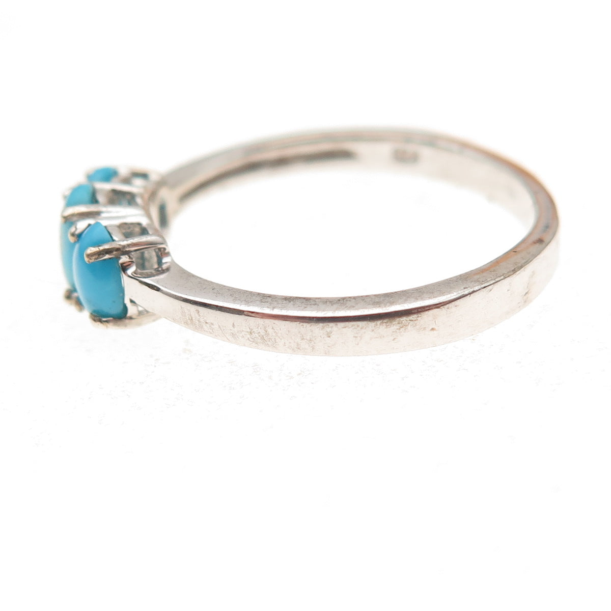 Chuck Clemency 925 Sterling Silver Real Sleeping Beauty Turquoise Ring Size 8.25