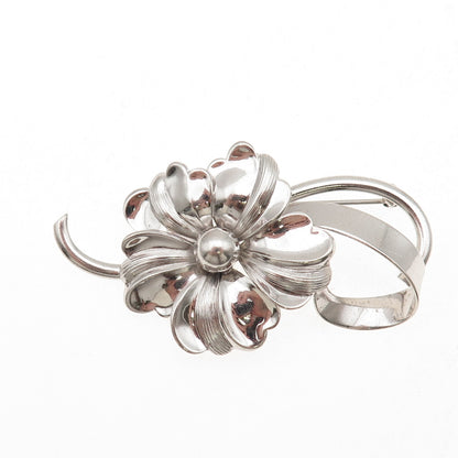 Forstner 925 Sterling Silver Vintage Floral Pin Brooch