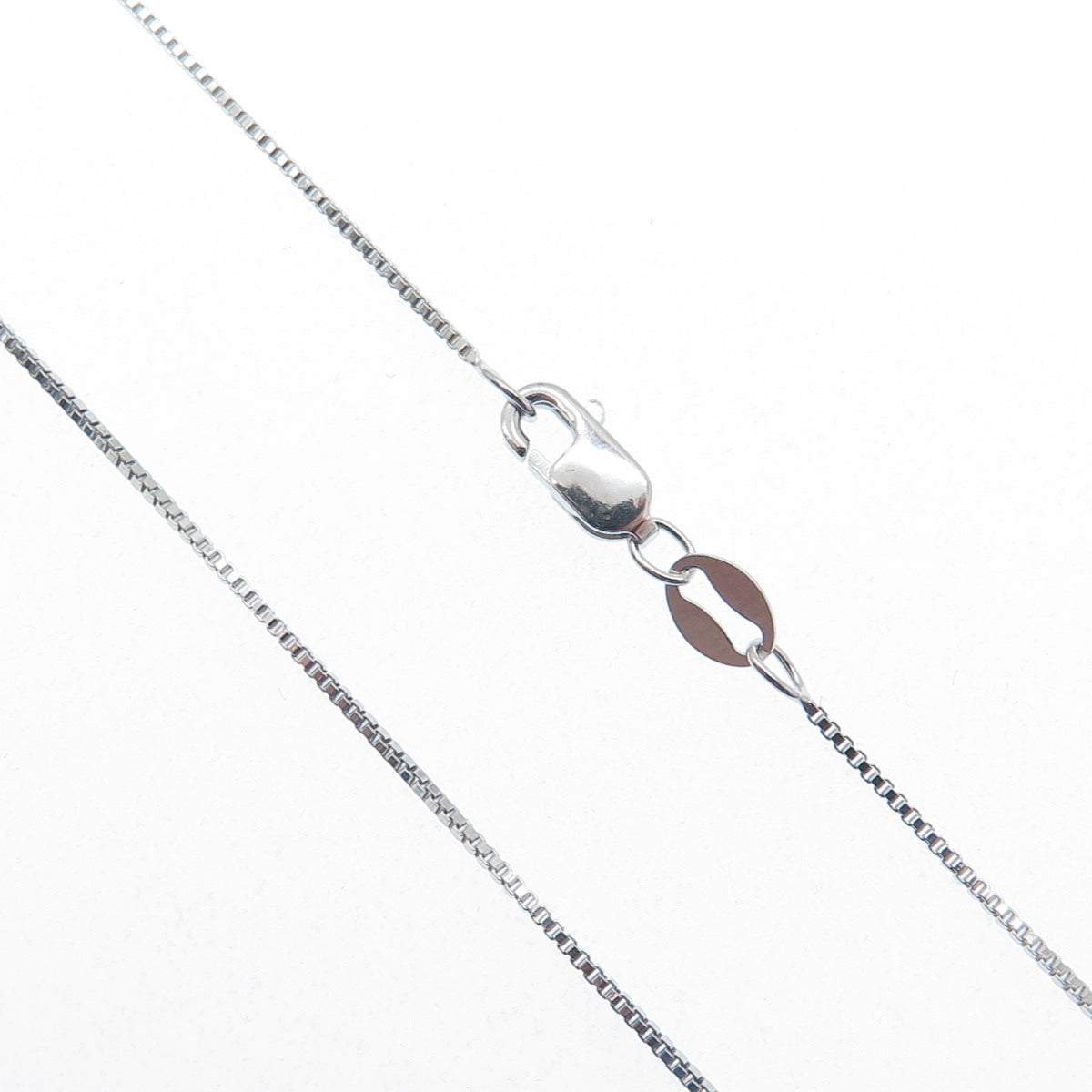 925 Sterling Silver Real Emerald-Cut Amethyst & C Z Box Chain Necklace 18"