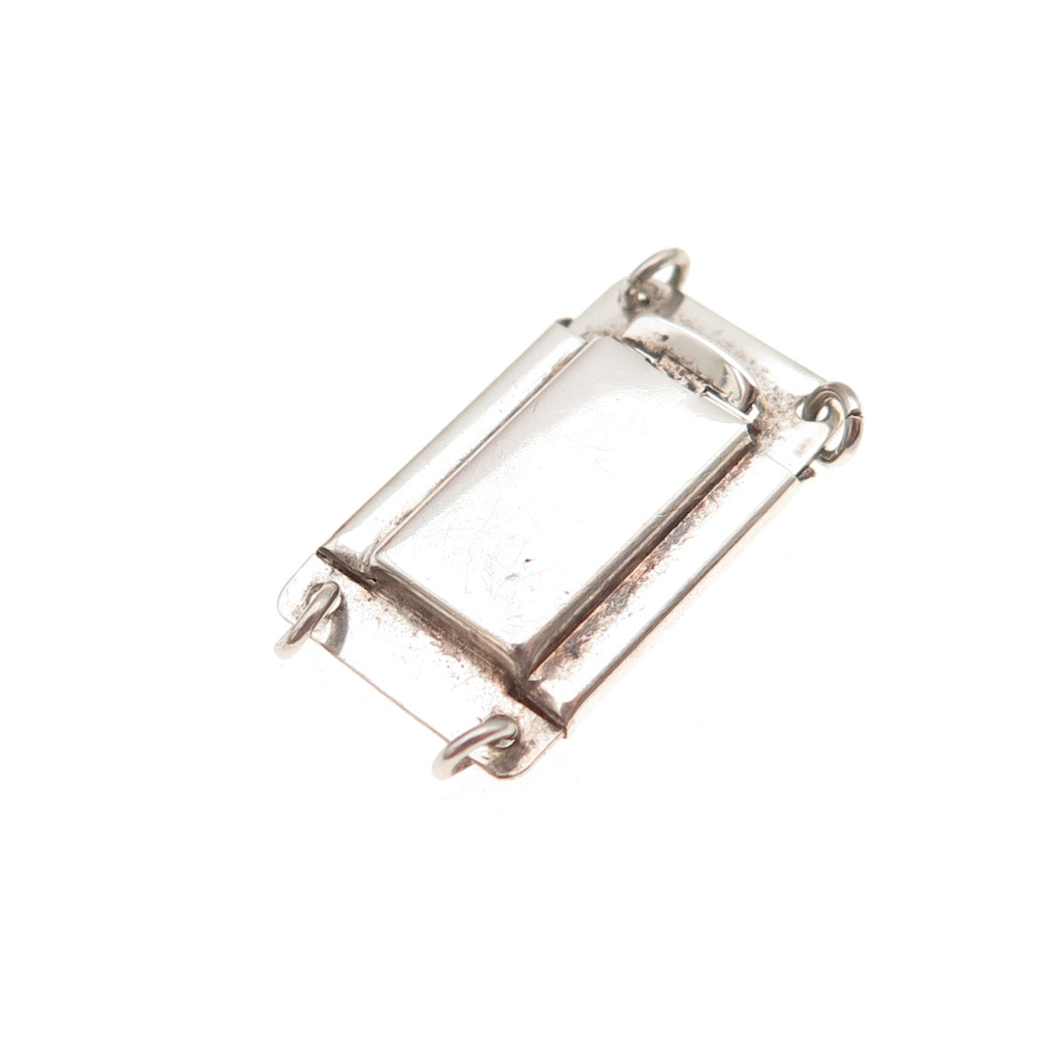 925 Sterling Silver Vintage England Bracelet / Necklace Box Lock Clasp
