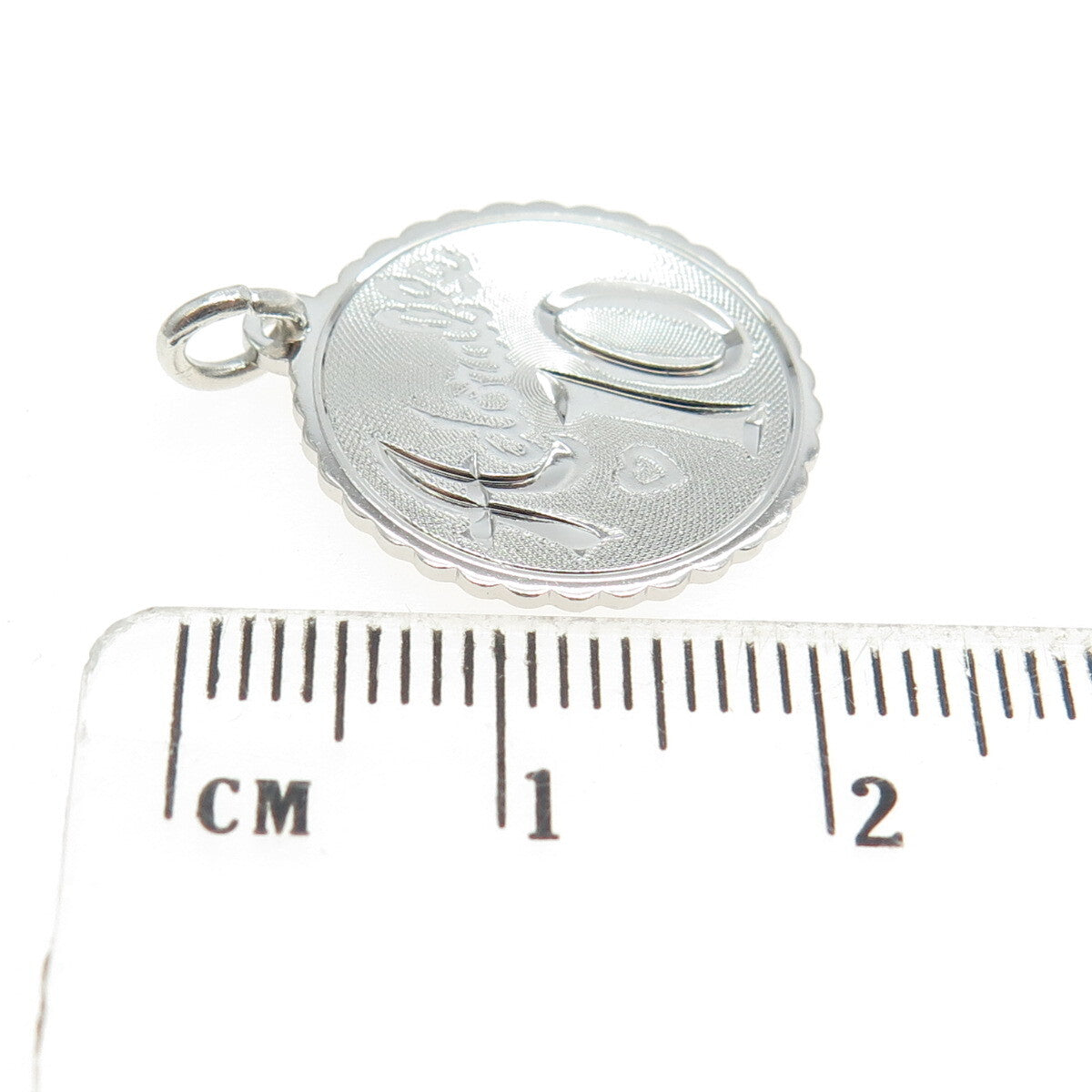 925 Sterling Silver Vintage "Adoralle 10" Charm Pendant