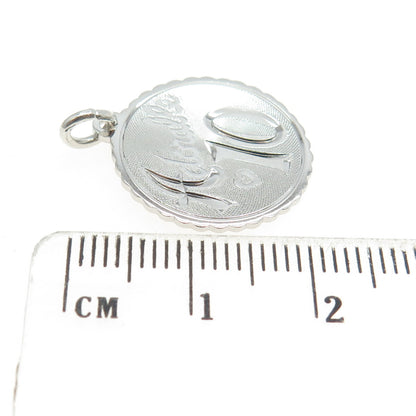 925 Sterling Silver Vintage "Adoralle 10" Charm Pendant