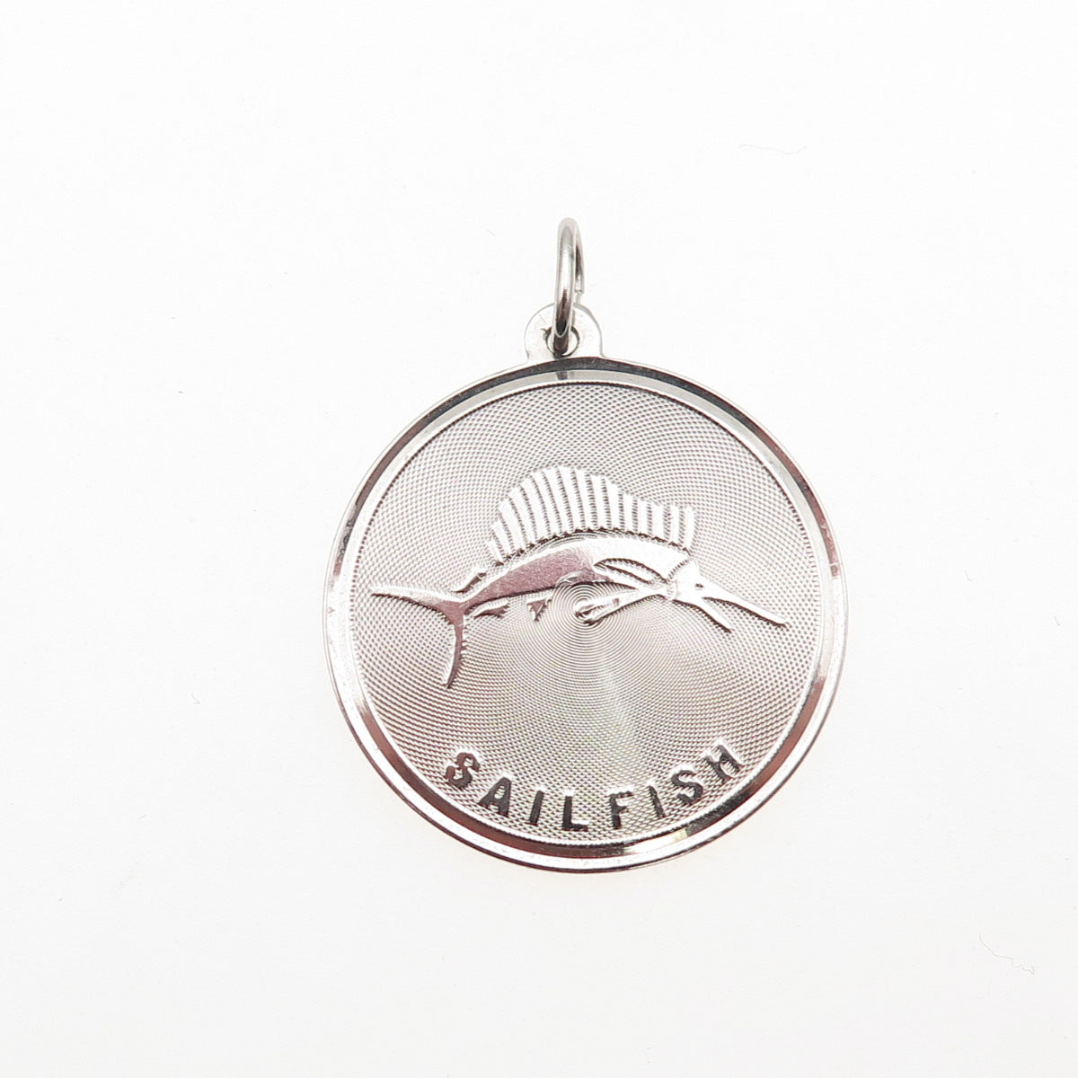 JAY POSON 925 Sterling Silver Vintage Sailfish Charm Pendant