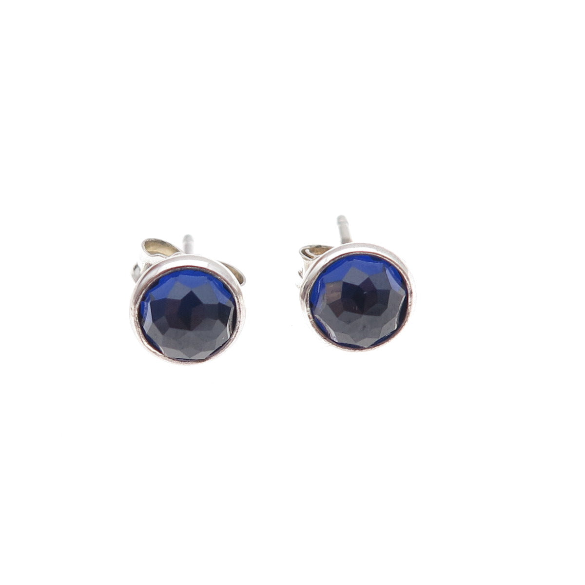 Pandora Sterling Silver Lab-Created Sapphire September Birthstone Stud Earrings