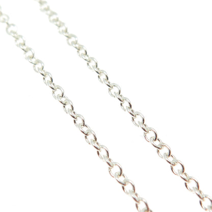 925 Sterling Silver Cable Chain Necklace 18"