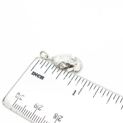 925 Sterling Silver Vintage Alien Movie Character Charm Pendant