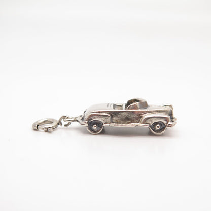 925 Sterling Silver Vintage Jewelart Retro Car Charm Pendant