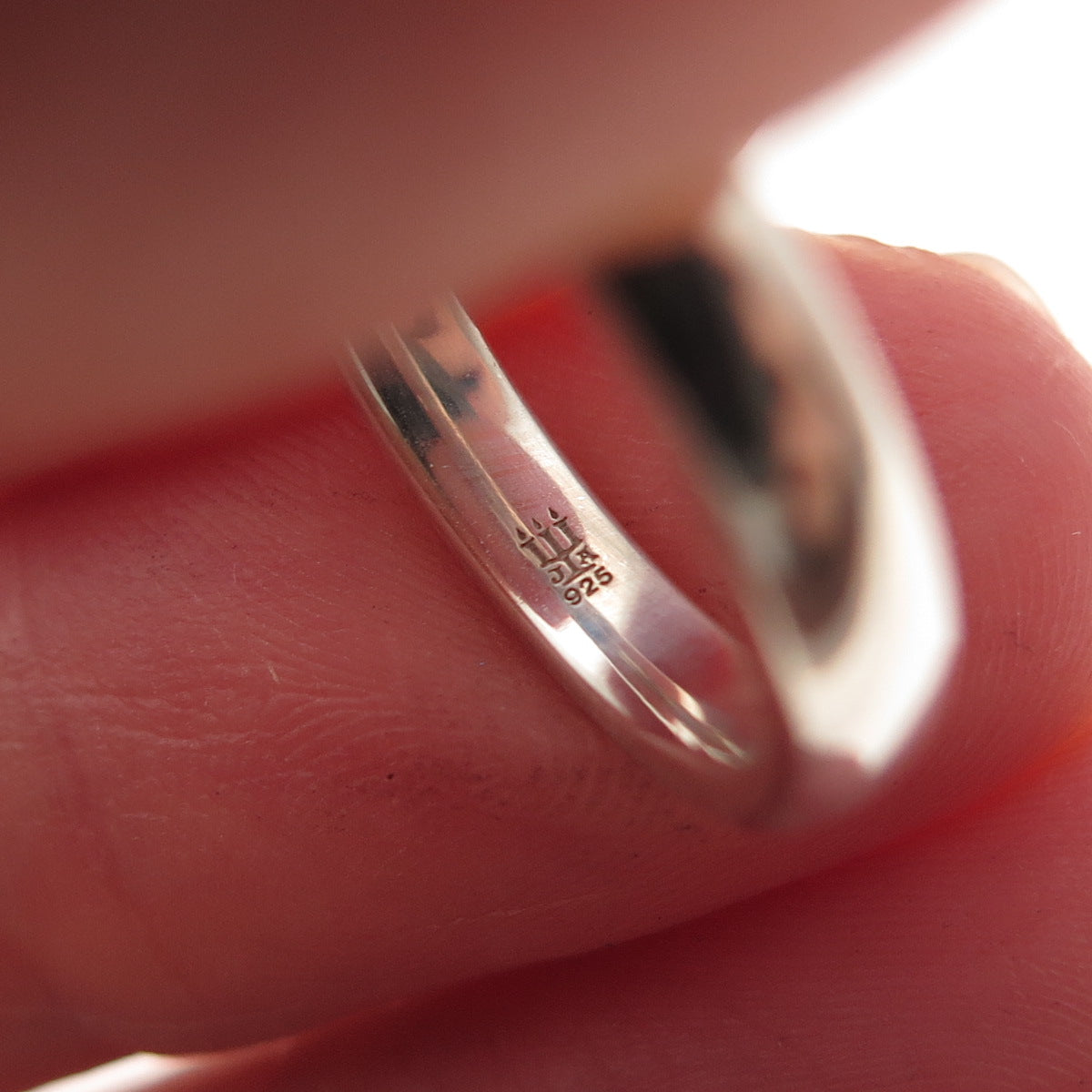 James Avery 925 Sterling Vintage Engraved Classic Wedding Band Ring Size 5.25