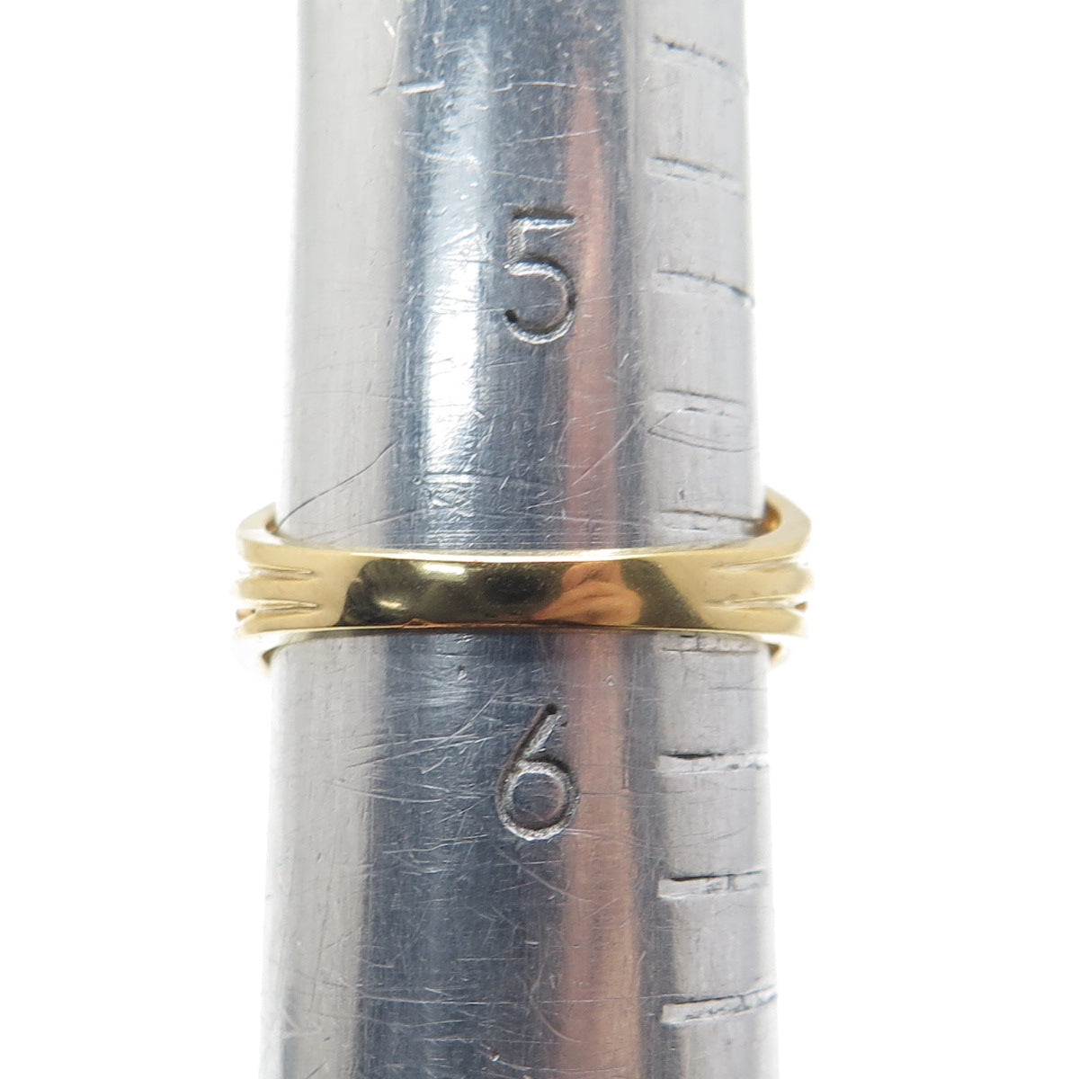 925 Sterling Silver Gold Plated Real Red Garnet Swirl Ring Size 5.75