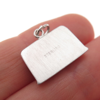 Art's Elegance 925 Sterling Silver Vintage Retro Radio Charm Pendant
