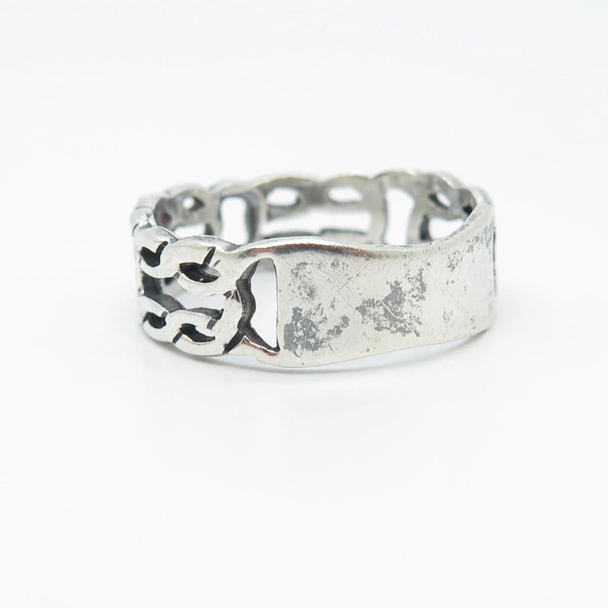 925 Sterling Silver Vintage Knot Band Ring Size 9.75