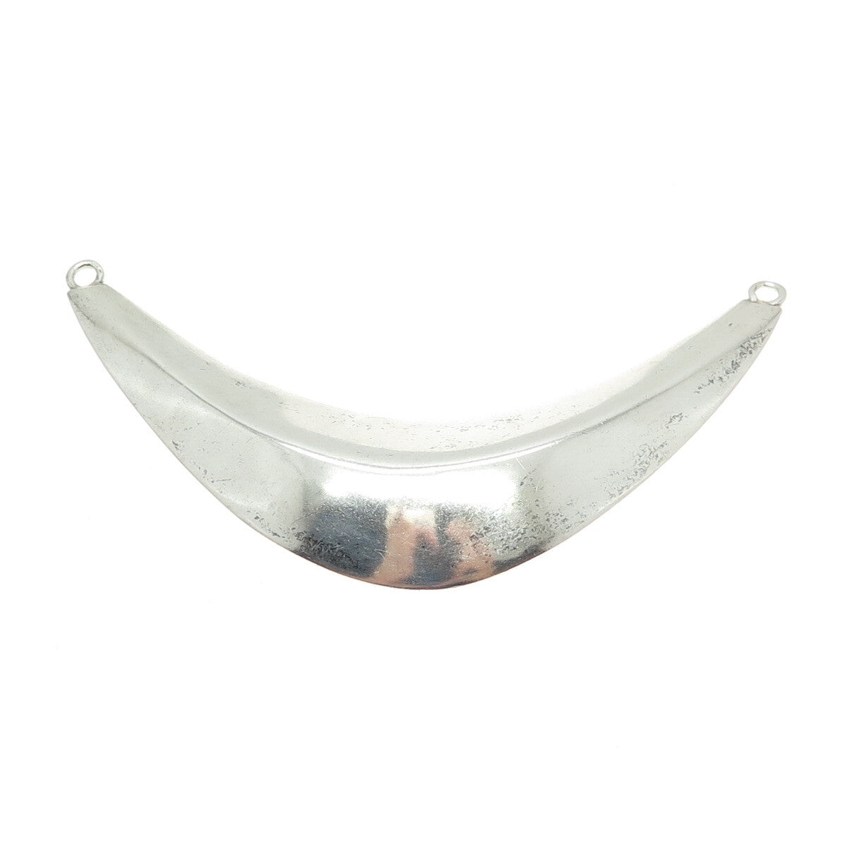 925 Sterling Silver Vintage Modernist Centerpiece Hollow Pendant