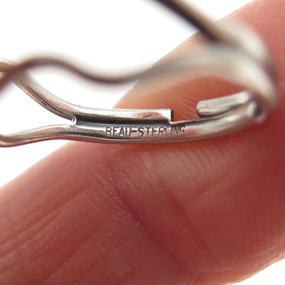 BEAU 925 Sterling Silver Vintage Letter F Initial Adjustable Ring Size 6.25