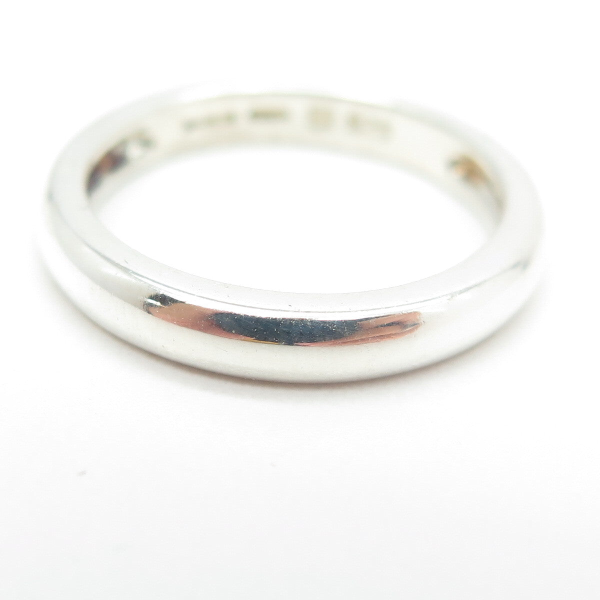 MICHELLE ALBALA 925 Sterling Silver Vintage Wedding Band Ring Size 7.25