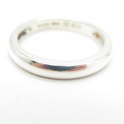 MICHELLE ALBALA 925 Sterling Silver Vintage Wedding Band Ring Size 7.25