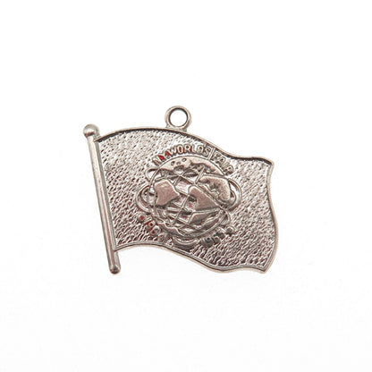 Elco Sterling Silver Vintage 1964-65 New York World's Fair Mini Charm Pendant