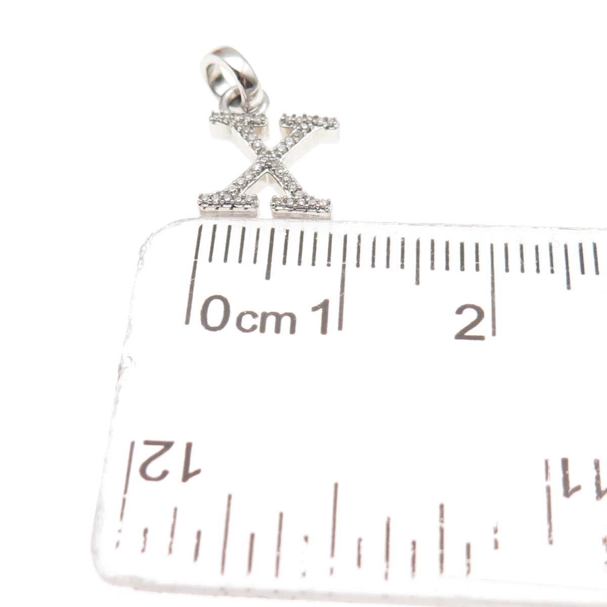 Links of London 925 Sterling Silver Real Diamond Letter X Mini Charm Pendant