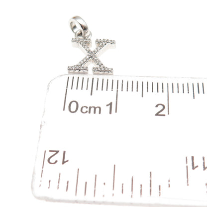 Links of London 925 Sterling Silver Real Diamond Letter X Mini Charm Pendant